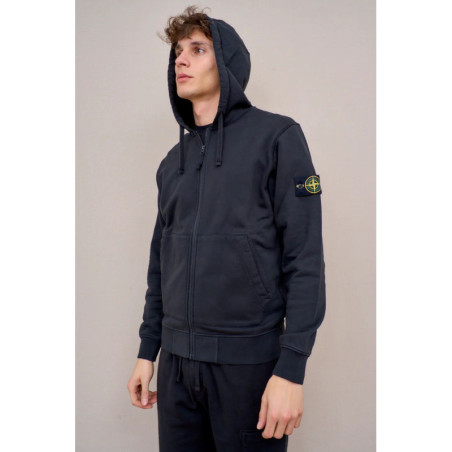 Stone Island Garment Dyed Zip Sweatshirt - 64251