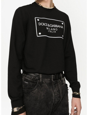 Dolce & Gabbana Black wool blend sweater - GXJ79ZJBVQ4